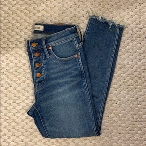 madewell 10” high rise skinny jeans